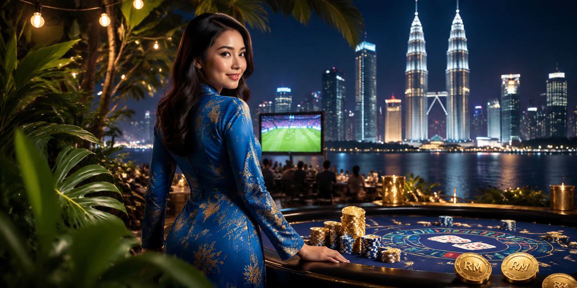 Antara muka permainan Baccarat di Kuala Lumpur dengan pakaian baju kurung Malaysia